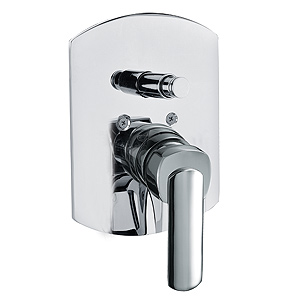 36-200-CR, Concealed shower/bath mixer with on line diverter Pressure Balanced, Shower Valve