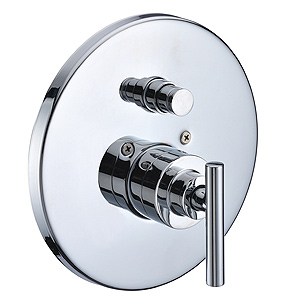 38-200R-CR, Concealed shower/bath mixer with on line diverter Pressure Balanced, Shower Valve