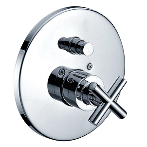 40-200R-CR, Concealed shower/bath mixer with on line diverter Pressure Balanced, Shower Valve