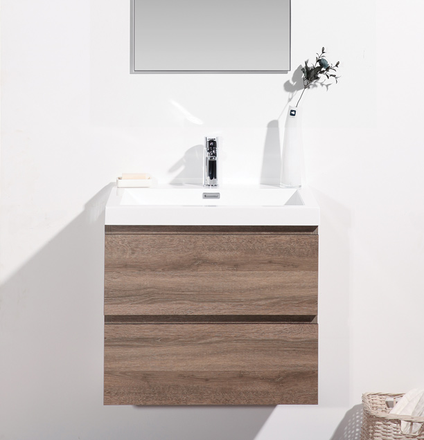 bathroom vanity with matching mirror