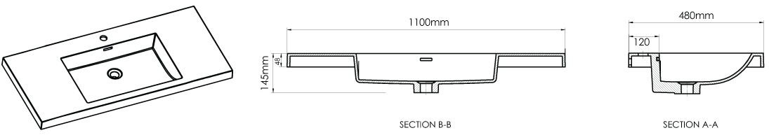 CA1100-1 Technical Drawing
