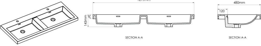 CA1200D-1 Technical Drawing