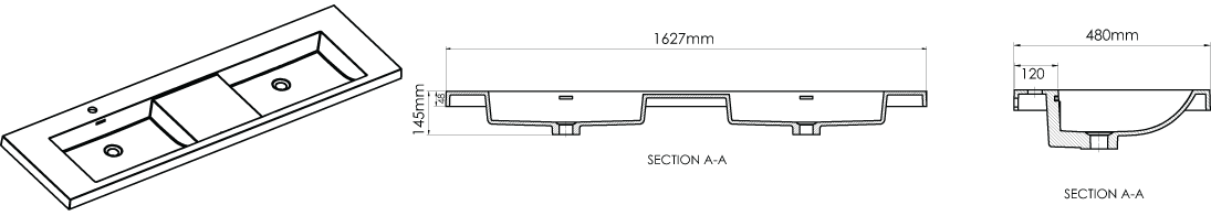 CA1600D-1 Technical Drawing