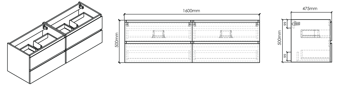 CA1600D-2 Technical Drawing