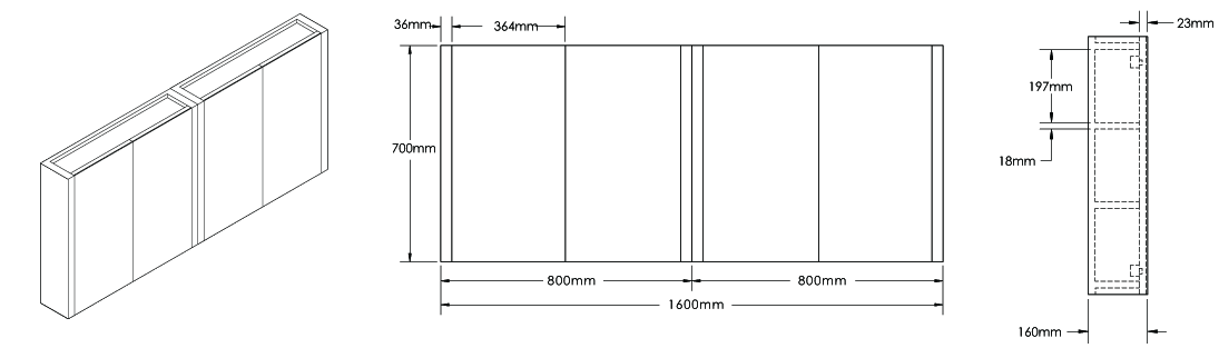 LI1600D-3 Technical Drawing