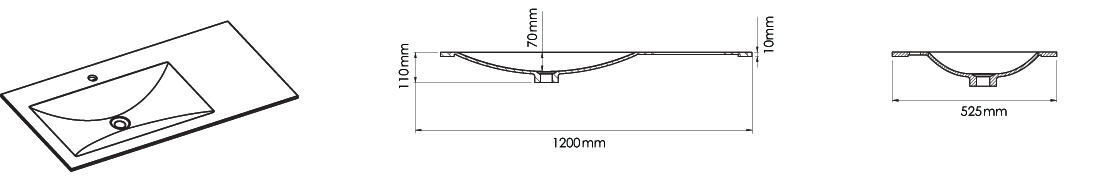 SI1200-1 L/R Technical Drawing