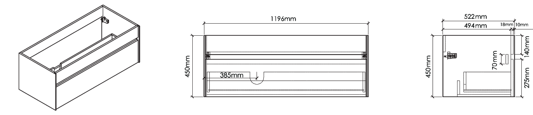 SI1200-2 L/R Technical Drawing