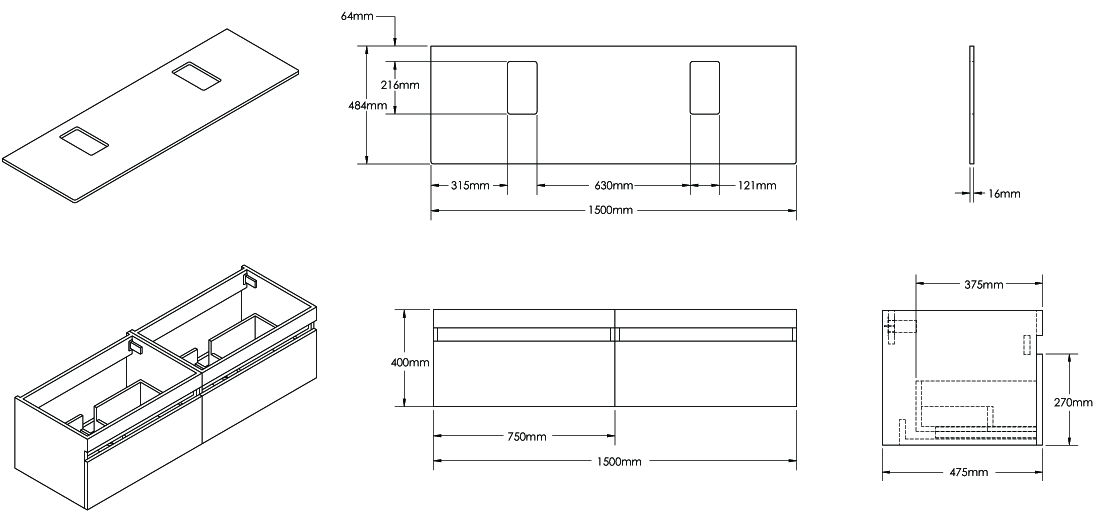 YO1500D-2 Technical Drawing